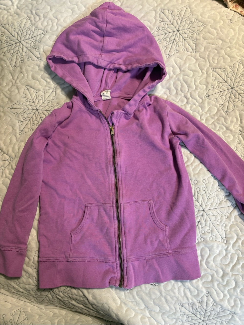 kate quinn Purple Zip-Up Hoodie for Kids